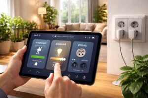 découvrez comment centraliser l'arrosage, l'éclairage et les prises ip44 grâce à une tablette tactile pour une domotique simplifiée et efficace.
