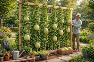 découvrez notre guide pratique sur la culture verticale du melon, une méthode innovante pour optimiser l'espace et améliorer la croissance de vos melons dans votre jardin.