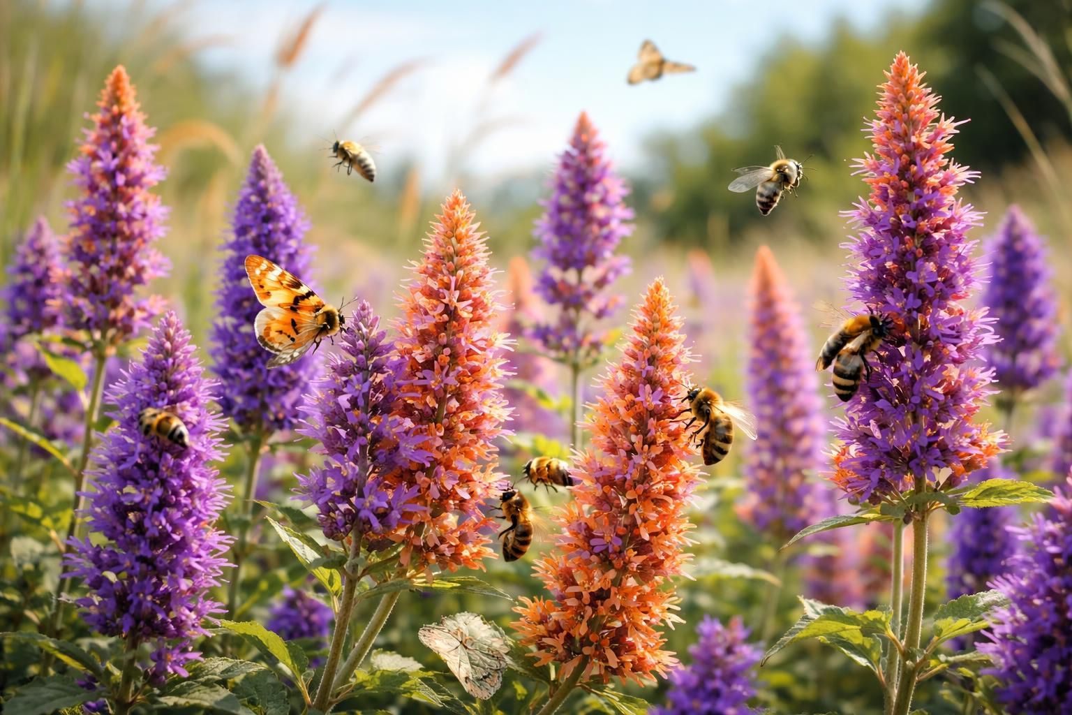 découvrez comment l'agastache, plante aromatique et colorée, attire naturellement les pollinisateurs pour un jardin florissant et écologique.