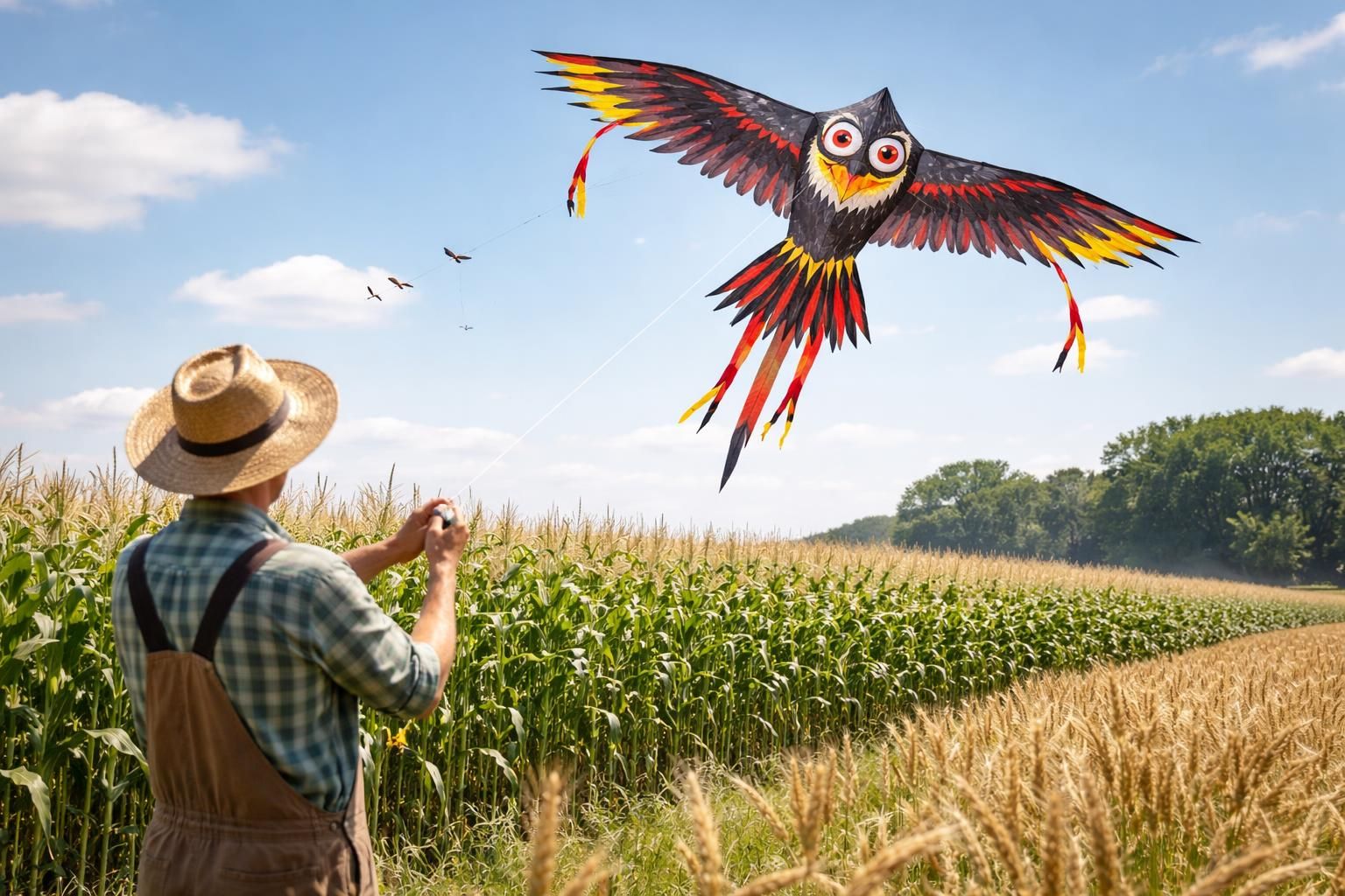 découvrez quand et où utiliser un cerf-volant effaroucheur pour protéger efficacement vos cultures et jardins des oiseaux nuisibles.