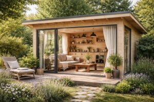découvrez comment décorer l'intérieur de votre chalet de jardin habitable sans permis de construire en alliant style et praticité, pour un espace cosy et harmonieux.