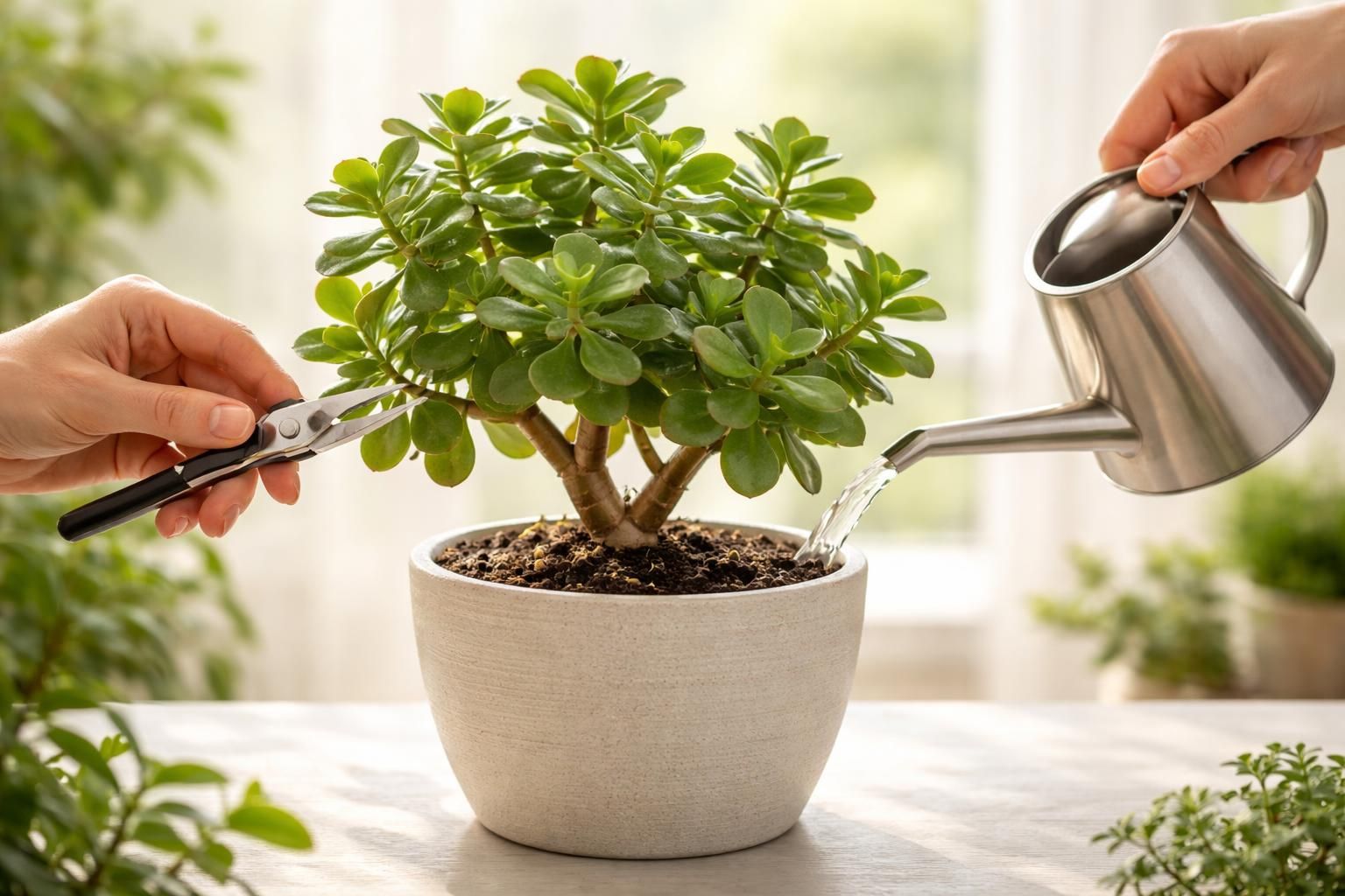 découvrez notre guide complet pour entretenir votre arbre de jade, avec des conseils pratiques sur la taille, l'arrosage et les soins essentiels pour une plante en bonne santé.