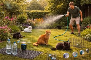 découvrez les erreurs courantes à éviter pour réussir à faire fuir les chats de votre jardin efficacement et sans les blesser.
