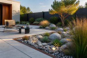 découvrez des aménagements modernes pour sublimer votre parterre de cailloux et transformer votre jardin en un espace élégant et facile à entretenir.