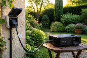 découvrez comment réaliser un câblage ip44 sécurisé pour alimenter un vidéoprojecteur acer en toute sécurité dans votre jardin, protégeant ainsi votre matériel des intempéries.