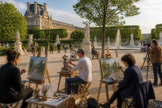 découvrez l'attraction unique du jardin des tuileries, un lieu emblématique où artistes et visiteurs se rencontrent pour partager créativité et inspiration.